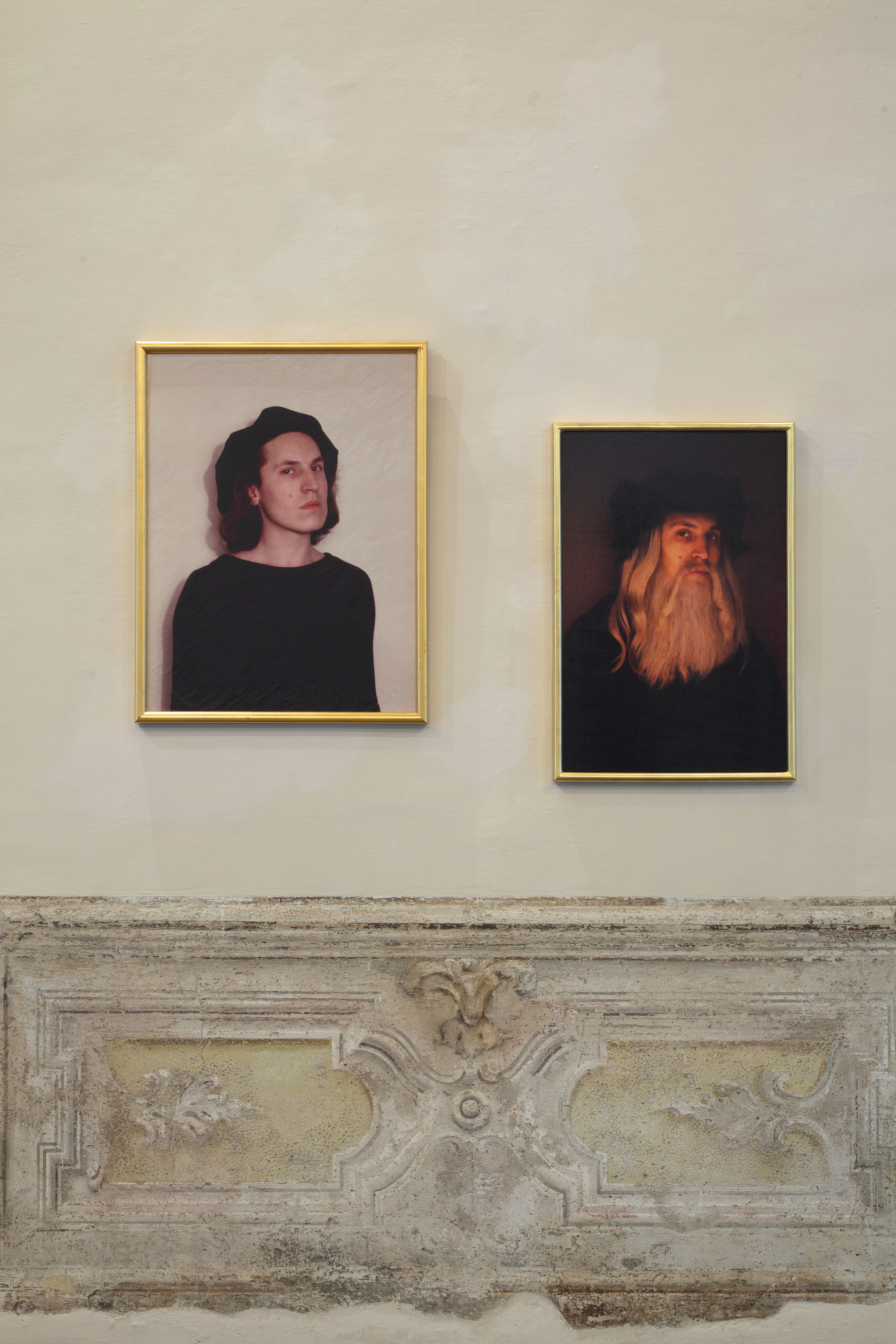 Luigi Ontani, RaffaEllo, 1972, LeonArdo, 1970